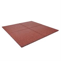 Dalles de terrasse rouge 100x100x2,5cm