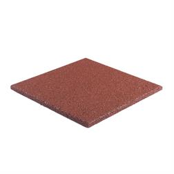 Dalle de terrasse Caoutchouc 100 x 100 (25 mm) rouge