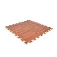 Dalles en mousse EVA bois sombre 600x600x12mm (4 Dalles + bords)