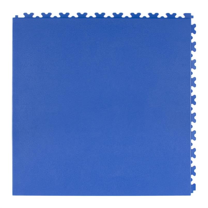 Dalles PVC aspect cuir bleu 500x500x5,5mm