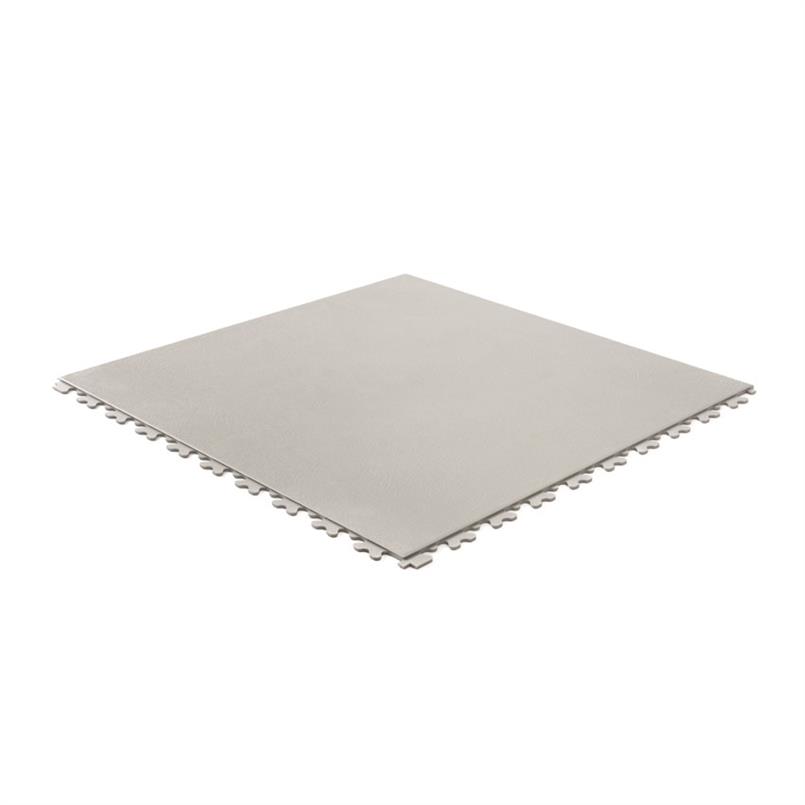 Dalles PVC aspect cuir gris clair 500x500x5,5mm