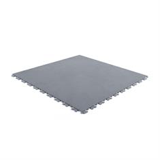 Dalles PVC aspect cuir gris foncé 500x500x5,5mm
