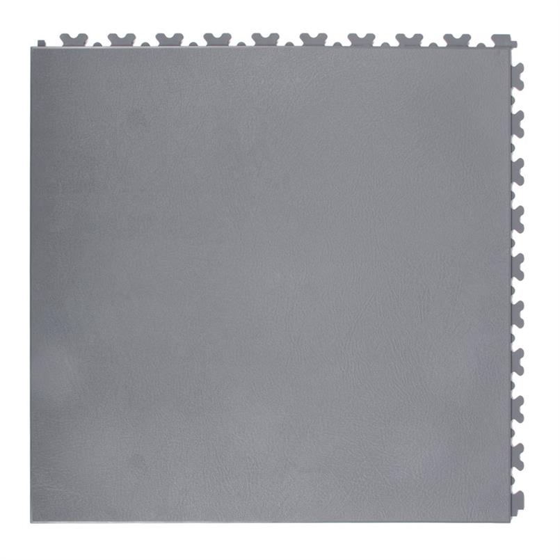 Dalles PVC aspect cuir gris foncé 500x500x5,5mm