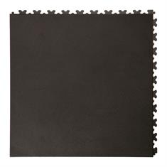 Dalles PVC aspect cuir noir 500x500x5,5mm