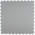 Dalles PVC clipsable checker gris clair 530x530x4mm