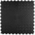 Dalles PVC clipsable checker noir 530x530x4mm