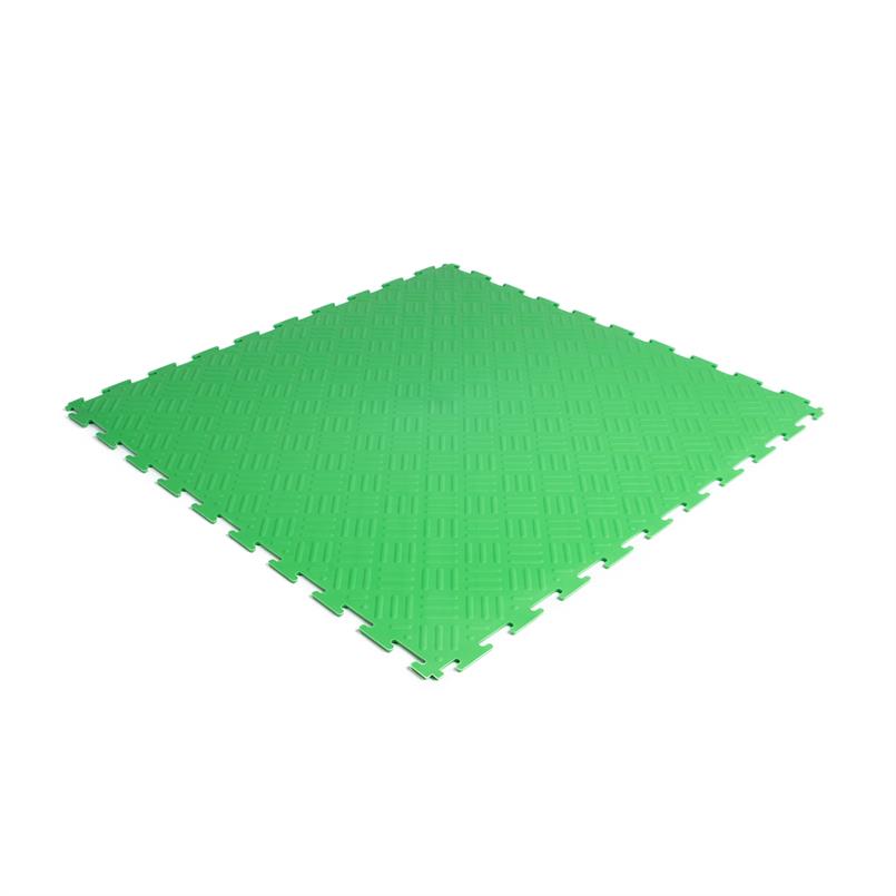 Dalles PVC clipsable checker vert 530x530x4mm