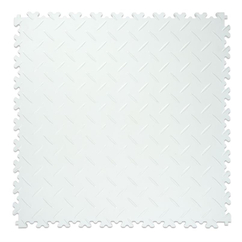 Dalles PVC clipsable Diamant blanc 500x500x4mm