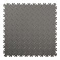 Dalles PVC clipsable Diamant gris foncé 500x500x4mm