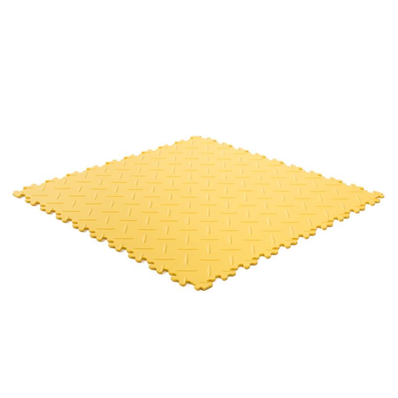 Dalles PVC clipsable Diamant jaune 500x500x7mm