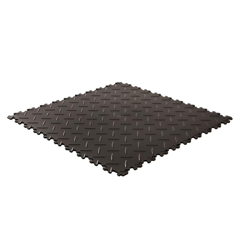 Dalles PVC clipsable Diamant noir 500x500x4mm