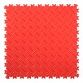 Dalles PVC clipsable Diamant rouge 500x500x4mm