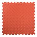 Dalles PVC clipsable Diamant terracotta 500x500x4mm