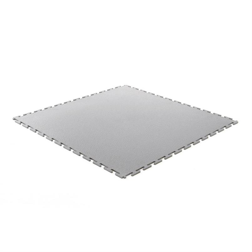 Dalles PVC clipsable martelé gris clair 500x500x4,5mm