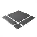 Dalles PVC clipsable martelé gris foncé 515x515x7mm