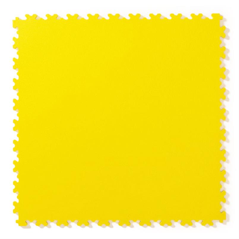 Dalles PVC clipsable martelé jaune 510x510x7mm
