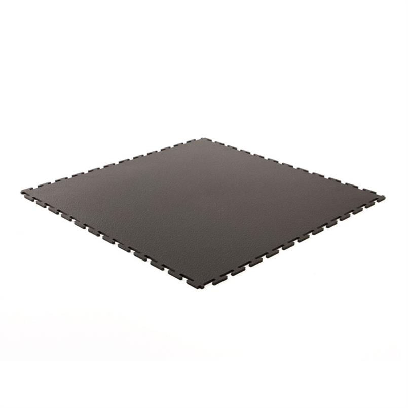 Dalles PVC clipsable martelé noir 500x500x4,5mm