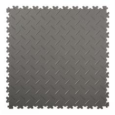 Dalles PVC clipsable martelé noir 500x500x7mm