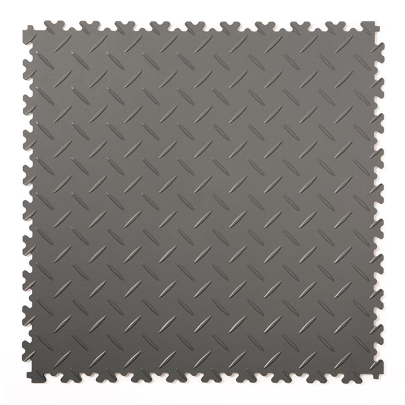 Dalles PVC clipsable martelé noir 500x500x7mm