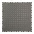 Dalles PVC clipsable pastille gris foncé 500x500x4,5mm