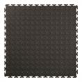 Dalles PVC clipsable pastille noir 500x500x4,5mm