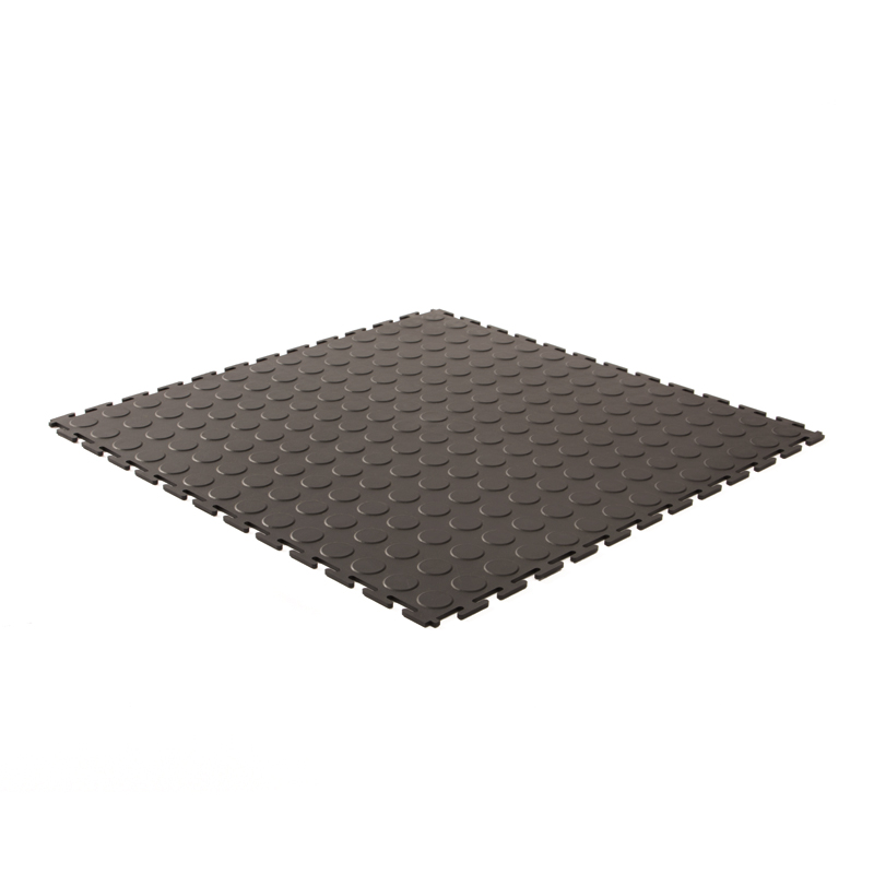 Dalles PVC clipsable pastille noir 500x500x4,5mm