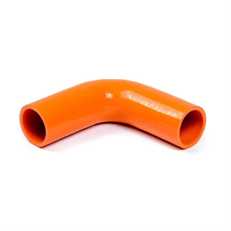 Durite coude silicone 90 degrés orange D=76mm L=150mm