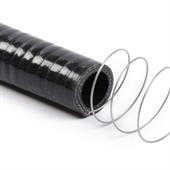 Durite silicone avec spirale acier noir D=35mm L=1000mm