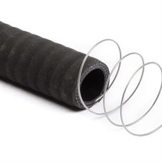 Durite silicone avec spirale acier noir mat D=25mm L=1000mm