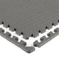 EVA FOAM tegel checker donkergrijs 600x600x12mm (4 tegels+randen)