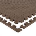 EVA FOAM tegel checker taupe 600x600x12mm (4 tegels+randen)