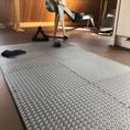 EVA FOAM tegel checker taupe 600x600x12mm (4 tegels+randen)