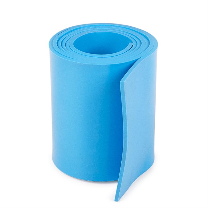 Feuille silicone bleu clair FDA 1mm (LxL=10x1,2m) de caoutchouc en silicone