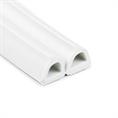 Joint caoutchouc adhésif blanc Profilé D LxH=9,5x9,5mm