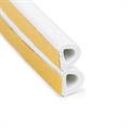 Joint caoutchouc adhésif blanc Profilé D LxH=9x6mm (L=100m)