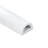 Joint caoutchouc adhésif blanc Profilé D LxH=9x6mm (L=100m)