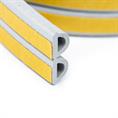 Joint caoutchouc adhésif gris Profilé D LxH=9x6mm
