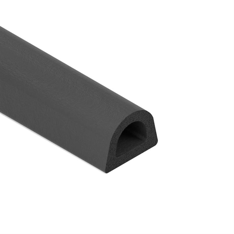Joint caoutchouc adhésif Profilé D LxH=8x6mm (L=100m)
