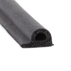 Joint caoutchouc adhesif Profilé P LxH=9x5,5mm (Rouleau 100 mètres)
