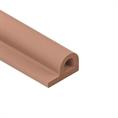 Joint caoutchouc adhesif Profilé P marron LxH=9x5,5mm (L=100m)