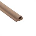 Joint caoutchouc adhesif Profilé P marron LxH=9x5,5mm (Rouleau 100 mètres)