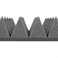 Mousse Pyramide gris 50x50x7cm auto-adhésif (set 10 piéces)