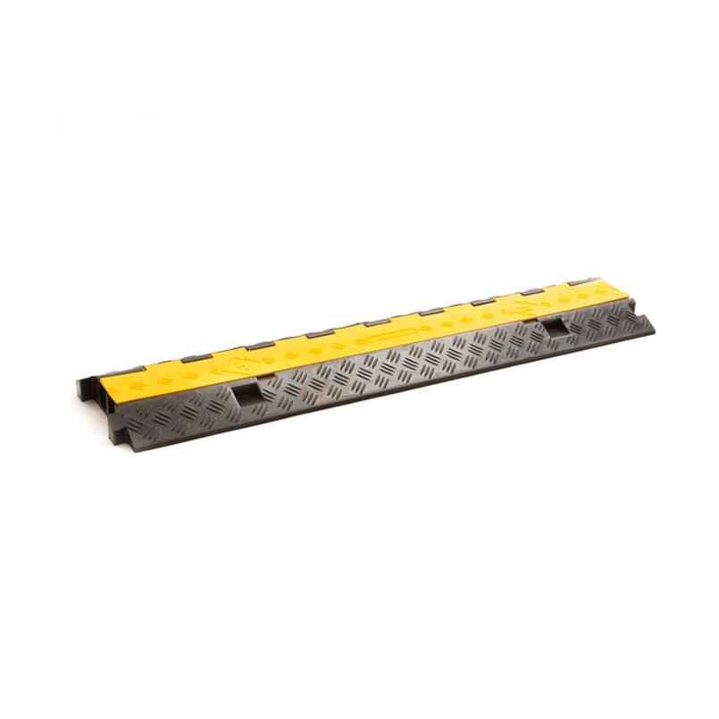Passage de cable 2 canaux noir/jaune LxLxH 980x255x45mm