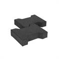 Pave caoutchouc gris foncé 20x16,5x4,3cm