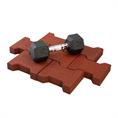 Pave caoutchouc rouge 20x16,5x4,3cm