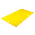 Plaque de route en plastique jaune (2x1m)