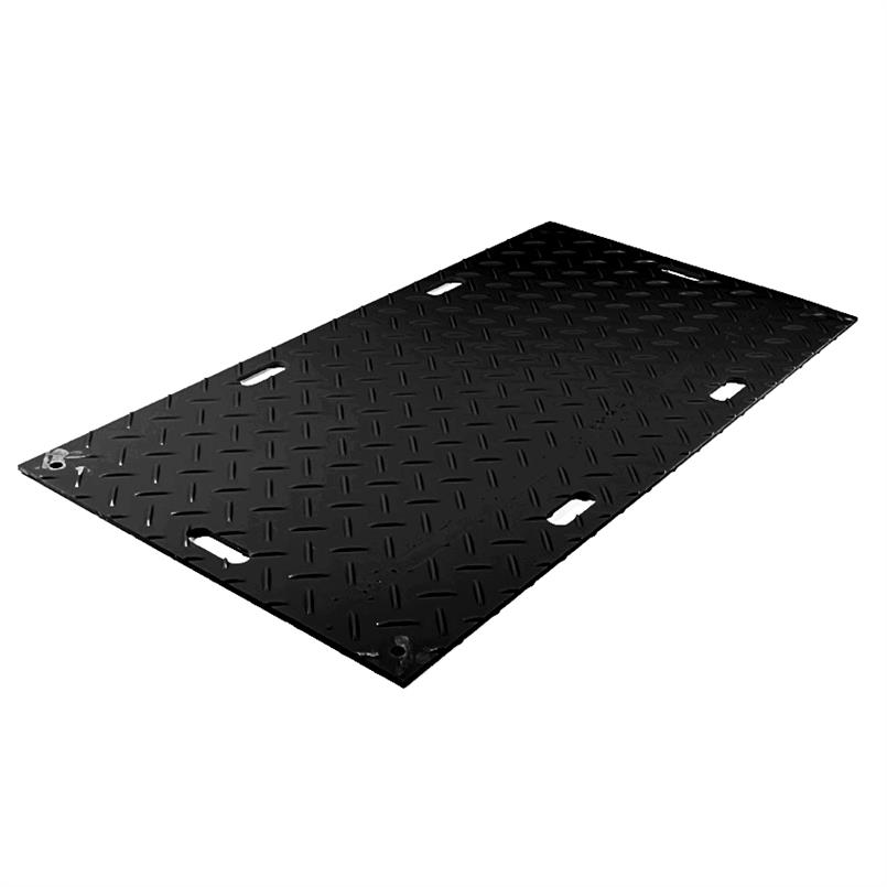 Plaque de route en plastique noir (LxL= 2x1m)