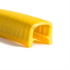 Profilé bord de tôle jaune 11-12mm LxH= 17x14,4mm (L=50m)