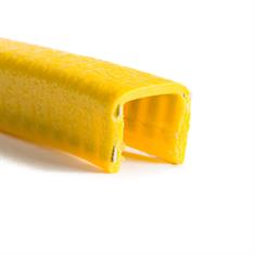 Profilé bord de tôle jaune 8-10mm LxH= 17x15mm (L=50m)