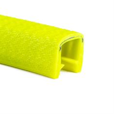 Profilé bord de tôle jaune fluo 11-12mm LxH=17x14,4mm (L=50m)